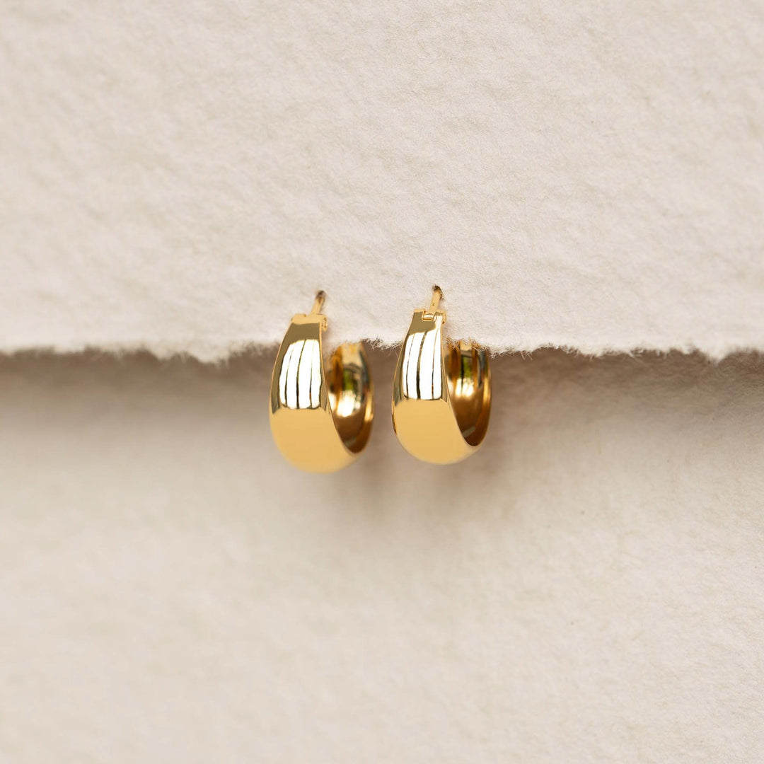 Chunky Gold Hoop Earrings - Jorunn